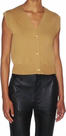 Blaz&eacute; Milano Sebright Vest Gilet In Camel