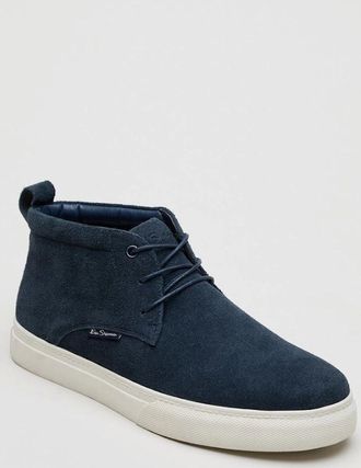 Ben Sherman Mens Ben Sherman Parkway Suede Mens Navy Boots - Blue - Size: 11