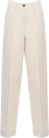 Roberto Ricci Design Palazzo Broeken - Dames - Wijde Broeken - Beige - S - Broeken