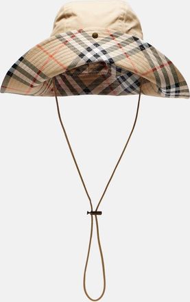 Burberry Cappello Burberry Check in gabardine