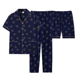 Generic Todays Offers Special Deals Cocila Mens Casual Fashionable Loose And Trendy 3D Printed Three Pajama Set Mens Slim Fit Suit Tracksuit Bottoms Boys Mens