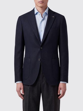 Tagliatore Single-Breasted Pure Virgin Wool Blazer with Peak Lapels