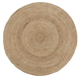 Maisons du monde Alfombra redonda de yute trenzado beige &Oslash;120