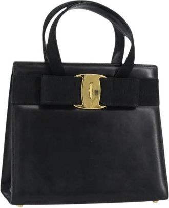 Ferragamo Pre-owned Handbags, female, Black, Size: ONE SIZE Pre-owned Handbag
