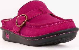 Alegria Womens Brigid Sherpa Clog In Magenta