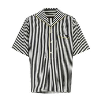 Dolce & Gabbana Short Sleeve Shirts, male, Multicolor, Size: L Embroidered Poplin Shirt