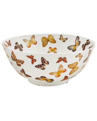 Two's Company Butterfly Garden Bowl