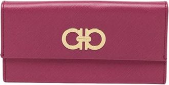 Ferragamo Pre-owned Wallets, female, Pink, Size: ONE SIZE Pre-owned Leather Wallet