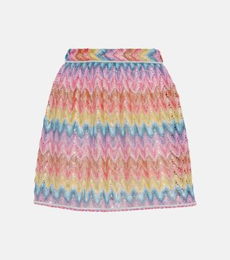 Missoni Zig Zag pointelle miniskirt