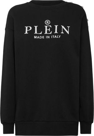 Philipp Plein Dames, Sweatshirts & Hoodies, Zwart, Maat: XS Katoen