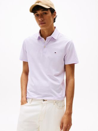 Tommy Hilfiger Mens Slim Fit Jersey Knit Polo - Purple - XXXL