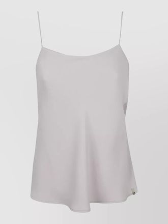 Herno blouse lightweight fabric straight cut spaghetti straps