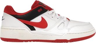 Nike Heren Full Force Leather Lage Sportschoenen (Wit, Rood)