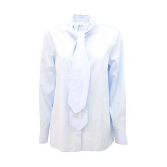 Dondup Dames, Blouses & Shirts, Blauw, Maat: M Katoen