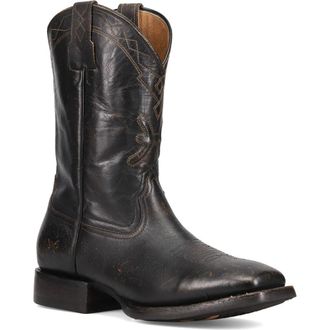 Frye Hauser Logo Stitch Western Boot in Black at Nordstrom Rack, Size 11
