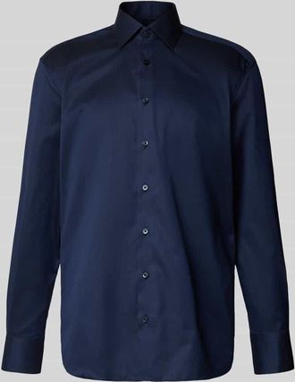 Eterna Regular Fit Business-Hemd mit Kentkragen in Marine, Größe 40