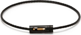 Le Gramme 18kt yellow gold and titanium 5g Cable bracelet - unisex - 18kt Yellow Gold/Titanium - 20 - Black