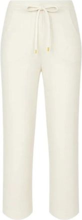 Elisabetta Franchi Pantalone con coulisse - Dames - Sweatpants - Wit - M - Broeken
