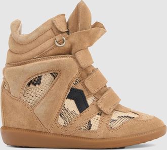 Isabel Marant Baskets Bekett Ring Camel Sahara, D&eacute;fil&eacute;