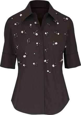 Dorothee Schumacher Blusa con decorazione - Marrone
