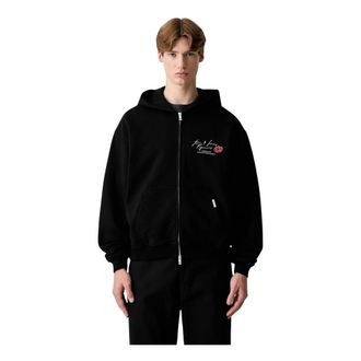 Represent Represent, Hoodies & sweatvesten, Heren, Zwart, L, Katoen, Zip-through Hoodie