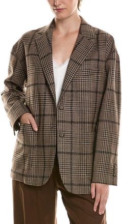 Officine G&eacute;n&eacute;rale Antonia Wool, Linen, & Silk-Blend Jacket