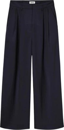 Zenggi Pantaloni in Crepe Giapponese Jade - - Trousers - Donna - Blu - S