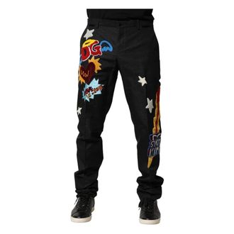 Dolce & Gabbana Heren, Broeken, Zwart, Maat: XS
