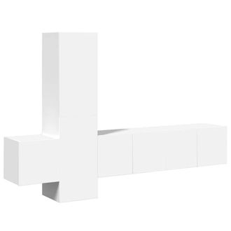 Berkfield Home 5 Piece TV Cabinet Set White Engineered Wood