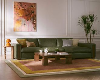 Castlery Tan France Maya Area Rug, Multi, 9 x 12 by Castlery, 100% New Zealand Wool, Home Decor