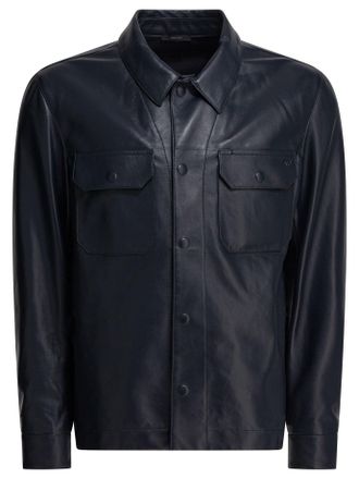 Tom Ford leren overshirtjack