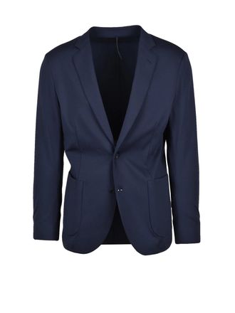 Tombolini Blue Polyamide Elastane Technical Blazer Jacket