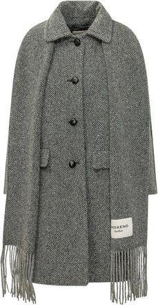 Max Mara Latino Cape Coat - Dames - Ponchos - Grijs - S - Jassen