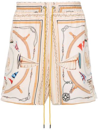 Rhude Shorts Nautica - Toni neutri