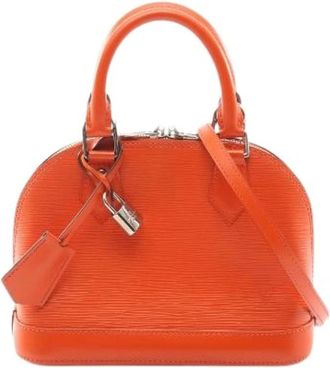 Louis Vuitton Pre-owned Alma BB Epi Handbag - Dames - Vintage Mini Tas - Oranje - ONE Size - Leer - Vintage