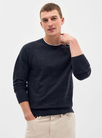 Le 31 Mens Honeycomb knit sweater