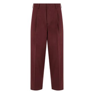 Slowear Pantalones de Corte Holgado - Trousers - Hombre - Rojo - S