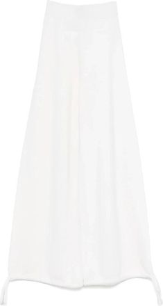 Max Mara Nigeria Pant 022 001 - Dames - Wijde Broeken - Wit - XS - Broeken
