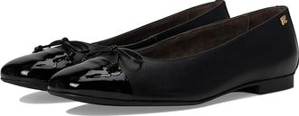 Paul Green Violet Ballet Womens Flat Shoes Black : AT 5 (US Womens 7.5) M, Leather/Rubber