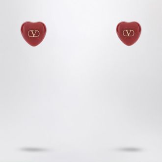 Valentino Garavani Royal Heart Red Earrings