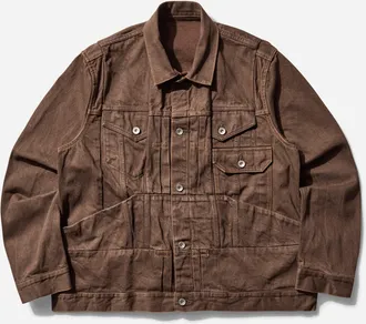 sacai Men s Denim Jacket Brown