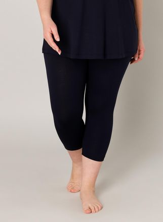 Base Level Curvy Caprileggings BASE LEVEL CURVY Audrey, Damen, Gr. 54 (56), N-Gr, blau (navy dunkelblau), Jersey, Obermaterial: 94% Viskose, 6% Elasthan, unifarben, Ba