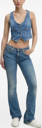 HUGO BOSS Jeans svasati a vita bassa - Blu