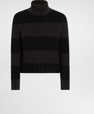 Dolce & Gabbana Wool Blend Turtleneck - Man Sweaters And Cardigans Multicolor 44