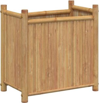 vidaXL Jardinera de bambú 50x30x50 cm Vidaxl