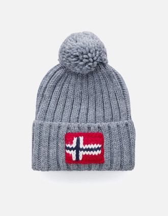Napapijri Mens Napapijri Semiury 5 Pom Beanie - Grey