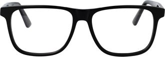 Alexander McQueen Am0463O Optisch Montuur - Heren - Accessoires - Zwart - Maat: 56 MM Leer