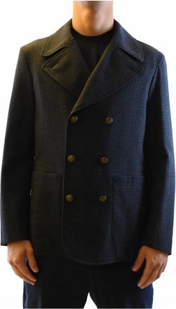 PESERICO Hombre, Chaquetas, Azul, Talla: L