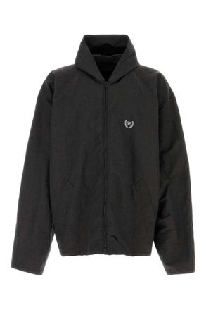 Balenciaga Black Linen Hood Jacket