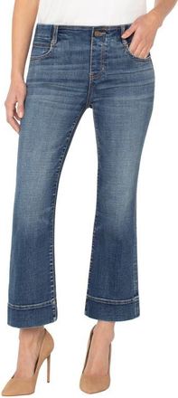 Liverpool L.A. Gia Glider Pull-On Crop Flare Jeans in Amana at Nordstrom, Size 14P